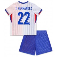 Maglia Calcio Francia Theo Hernandez #22 Seconda Divisa Bambino Europei 2024 Manica Corta (+ pantaloncini)